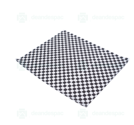 Papel antigrasa 28x34cm negro/blanco