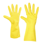GUANTE LATEX AMARILLO FLOCADO 13" TALLA S PAR