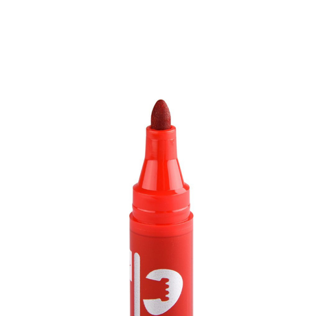 MARCADOR PERMANENTE ROJO PUNTA REDONDA TORRE