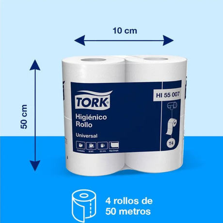 HI55007 TORK UNIVERSAL HIGIENICO ROLLO H/S 48X50