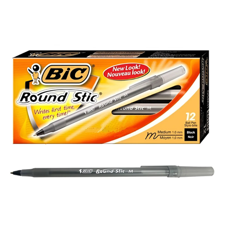 BOLIGRAFO STIC MEDIO 1MM NEGRO - BIC