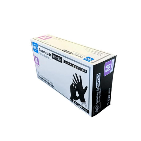 GUANTE NITRILO NEGRO TALLA M