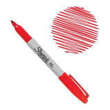 MARCADOR PERMANENTE SHARPIE PUNTA FIN ROJO
