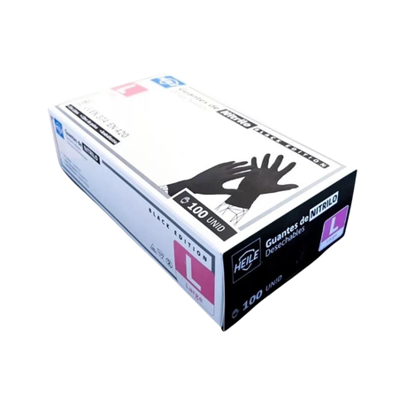 GUANTE NITRILO NEGRO TALLA L