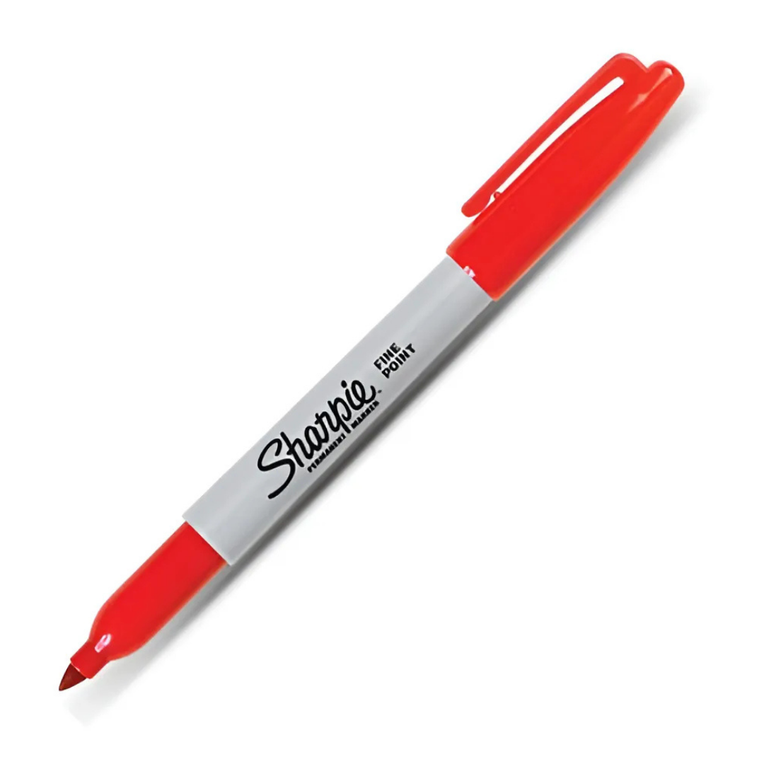 MARCADOR PERMANENTE SHARPIE PUNTA FIN ROJO