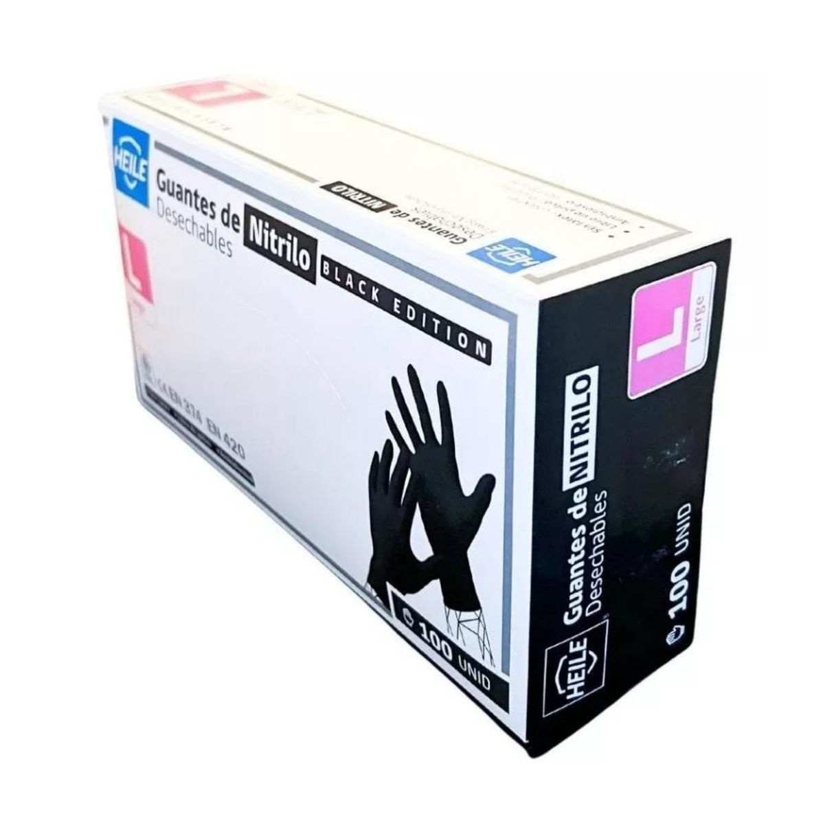 GUANTE NITRILO NEGRO TALLA L