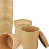 POTE POLIPAPEL KRAFT 16 OZ CON TAPA  1x250