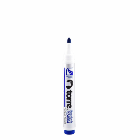 MARCADOR PIZARRA PTA REDONDA AZUL TORRE