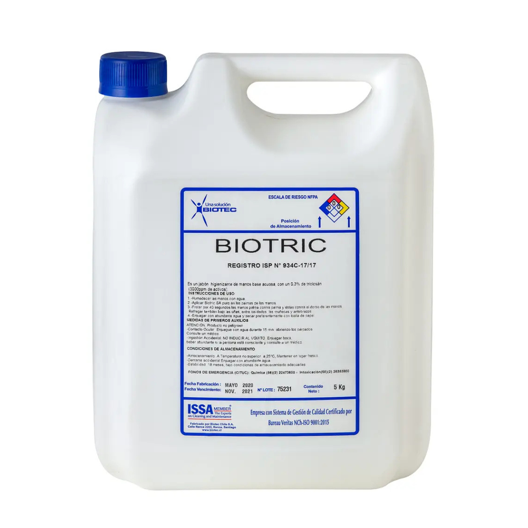 BIOTRIC 1 x 5 LT (JABON DESINFECTANTE BASE DE TRICLOSAN)