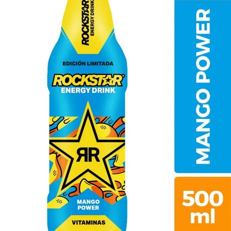 BEBIDA ENERGÉTICA ROCKSTAR MANGO POWER 500 cc