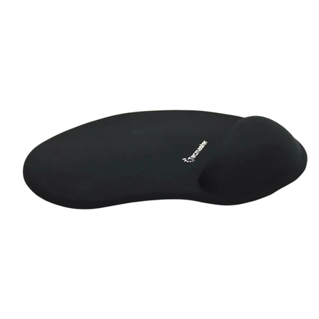 MOUSE PAD GEL ERGONOMICO TECMASTER NEGRO