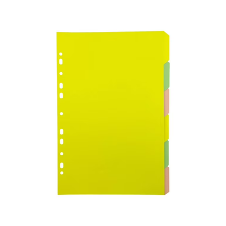 SEPARADOR DE CARTULINA CARTA 6 POSICIONES