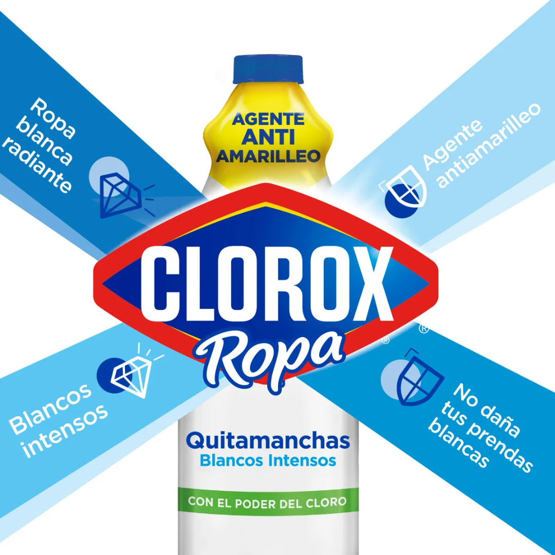 CLOROX QUITA MANCHA BLANCOS INTENSO 960ML