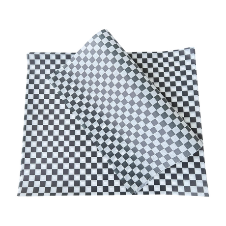 Papel antigrasa 28x34cm negro/blanco
