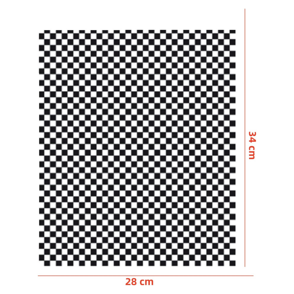 Papel antigrasa 28x34cm negro/blanco