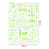 Papel antigrasa 28x34cm parole Verde