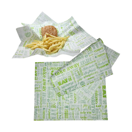 Papel antigrasa 28x34cm parole Verde