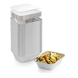 BANDEJA ALUMINIO 250 ML CON TAPA CARTON ALUMINIO (1X20) (C5)