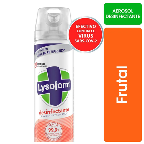 DESINFECTANTE DE AMBIENTES  LYSOFORM FRUTAL AEROSOL 360 ML
