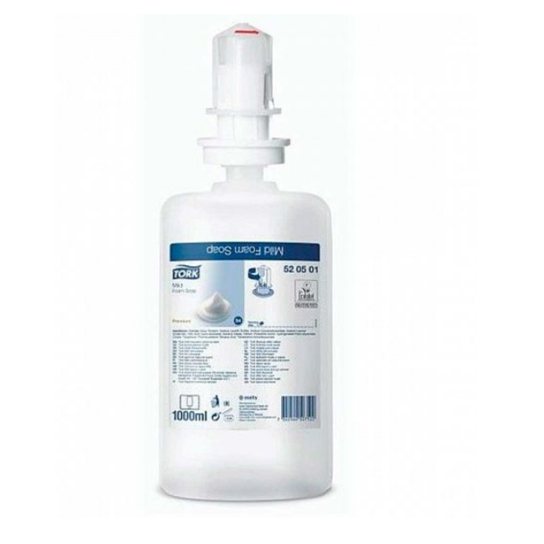 JA70006 TORK  JABON ESPUMA PREMIUM SUAVE 6 SACHET X 1000 ML