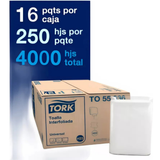TO55036 TORK UNIVERSAL TOALLA INTERFOLIADA BCA. H/S 16X250 HJ