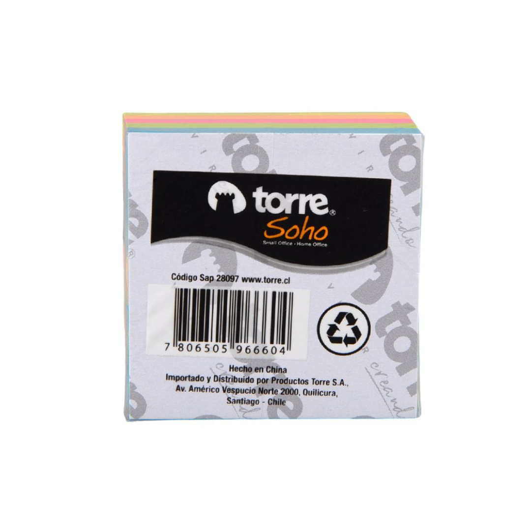 TORRE NOTES MINI CUBO 5X5 CM 250 HJS
