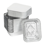 BANDEJA ALUMINIO 500 ML CON TAPA CARTON ALUMINIO (1X20) C10