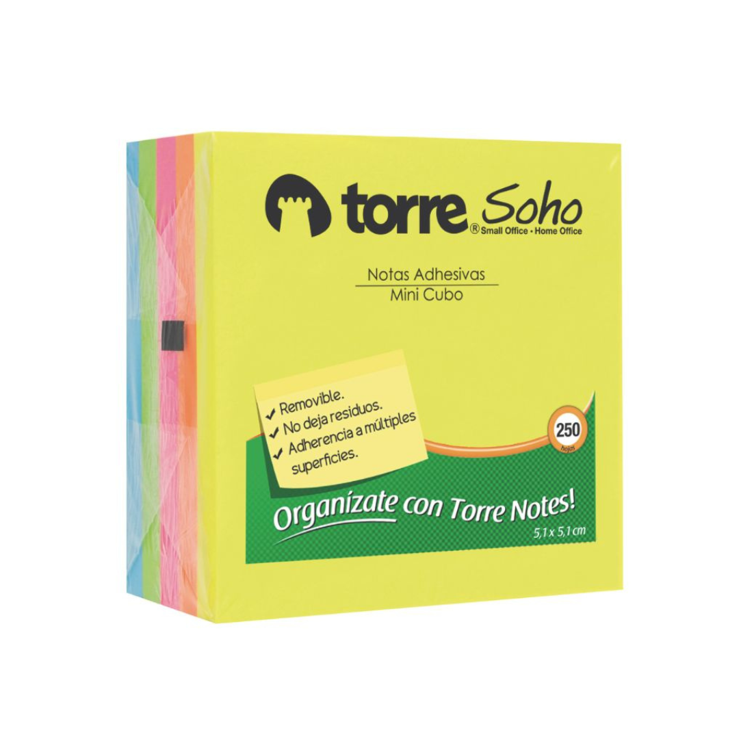 TORRE NOTES MINI CUBO 5X5 CM 250 HJS