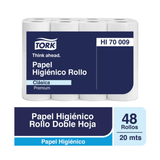 HI70009 TORK PREMIUM HIGIENICO ROLLO D/H 48X20 MT