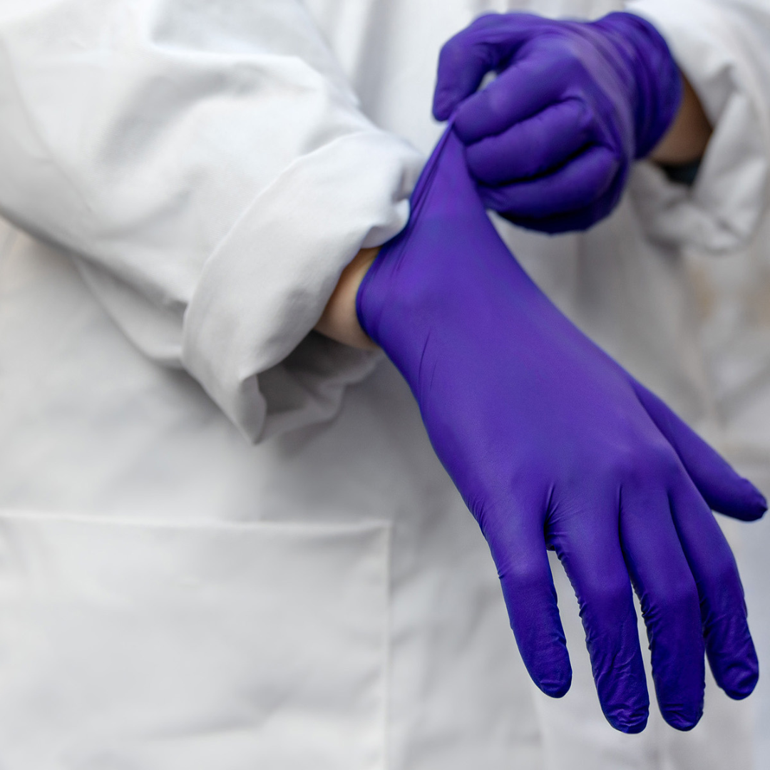 GUANTE NITRILO COBAL TALLA M PROTECT COBALTO 1X100