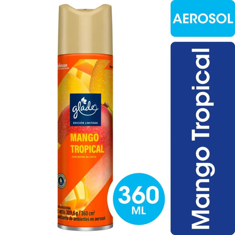 DESODORANTE AMBIENTAL GLADE 360 MANGO TROPICAL