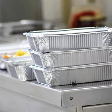 BANDEJA ALUMINIO 850 ML CON TAPA CARTON ALUMINIO (1X20) C20
