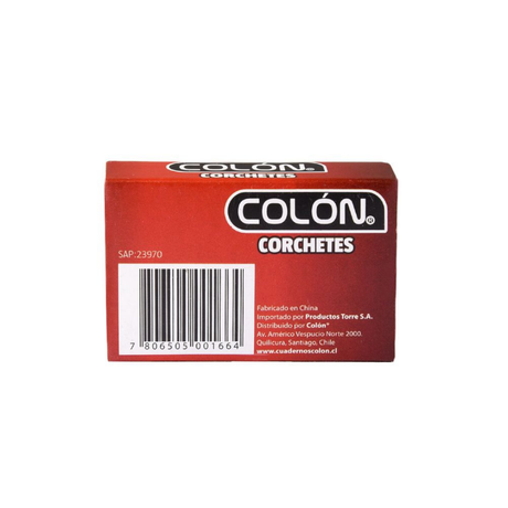 CAJA CORCHETE COLON 26/6 1.000 UNIDADES