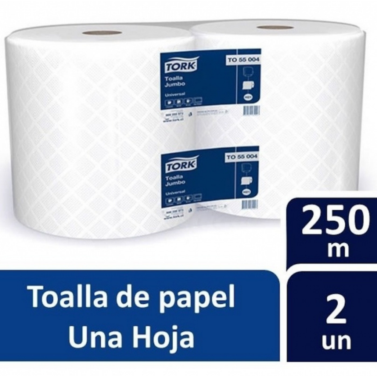 TO55004 TORK UNIVERSAL TOALLA JUMBO H/S 2X250 MT