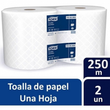 TO55004 TORK UNIVERSAL TOALLA JUMBO H/S 2X250 MT