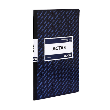 LIBRO ACTA AUCA CUADRICULADO 50 HOJAS 70%PEFC