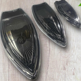 BARCO BASE NEGRA TAPA TRANSPARENTE SUSHI