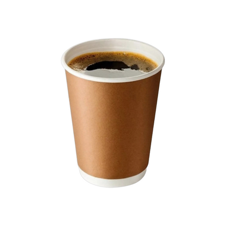VASO DOBLE PARED KRAFT 12 OZ 1X25