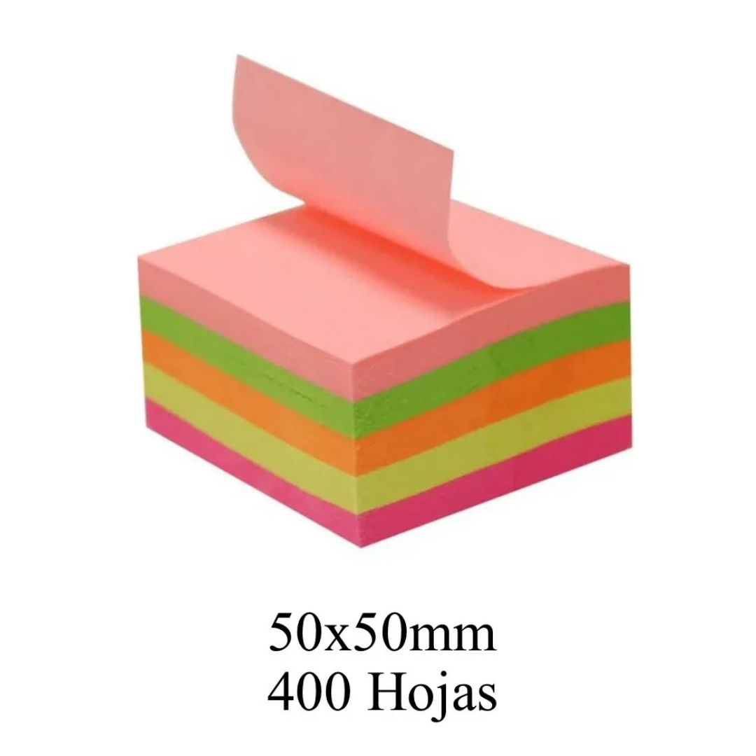 TACO POST IT NEON 400 HJS 5 X 5 CM