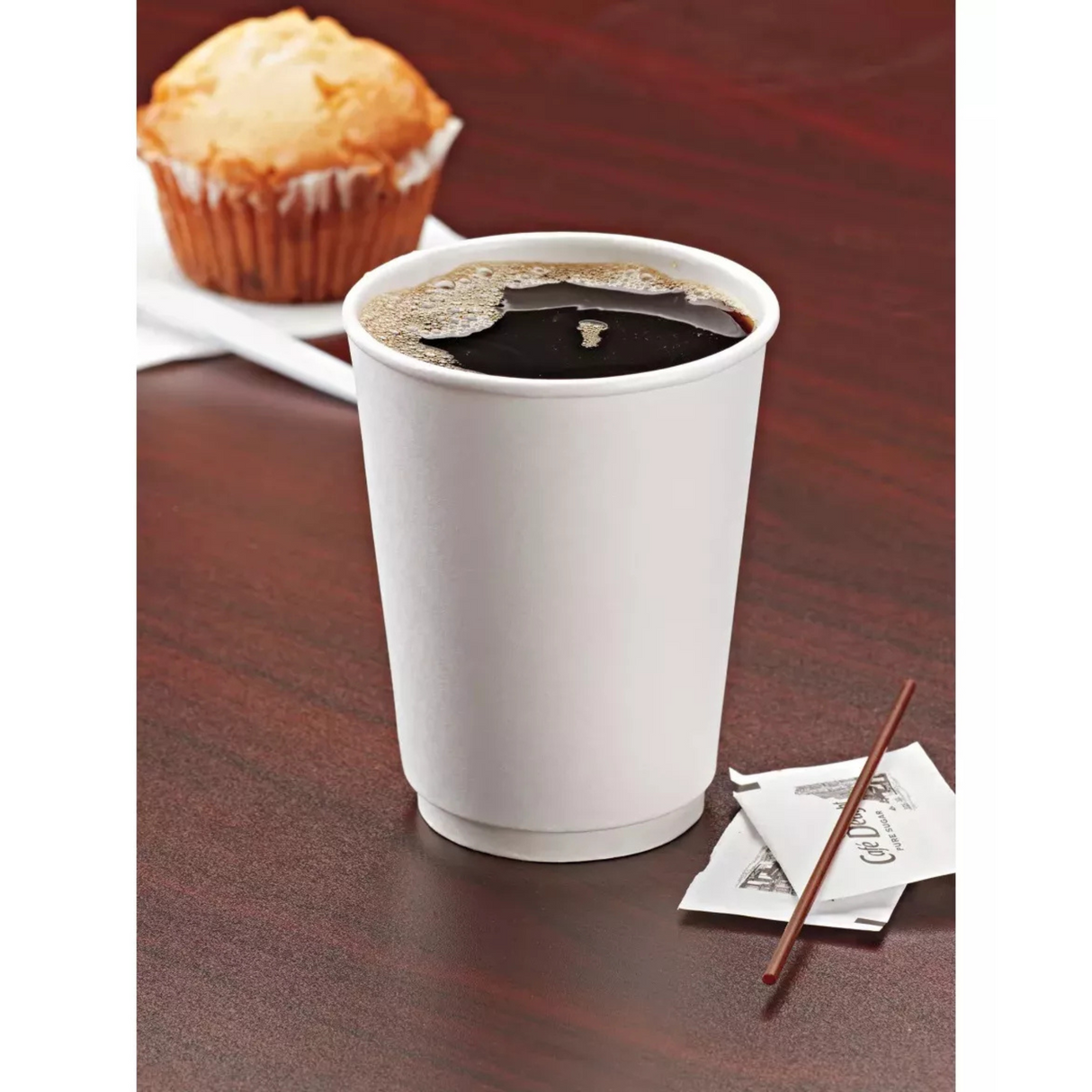 VASO DOBLE PARED BLANCO 12 OZ 1X25