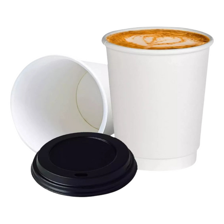 VASO DOBLE PARED 8OZ BLANCO 1X25