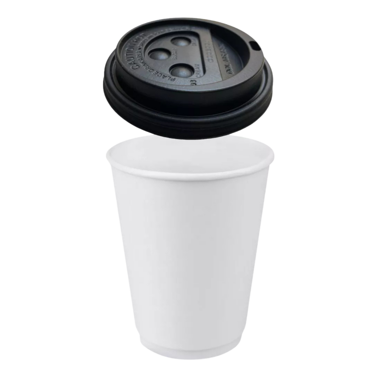 VASO DOBLE PARED BLANCO 12 OZ 1X25