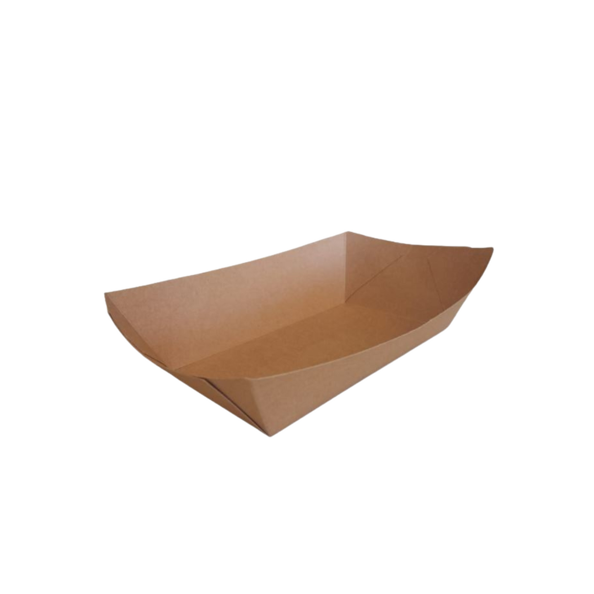 Bandeja #2 tipo Canoa Kraft PE 6oz