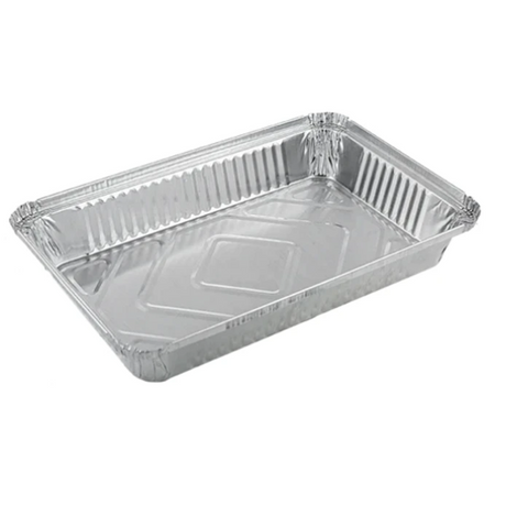 BANDEJA ALUMINIO 2200CC CON TAPA CARTON ALUMINIO 1X20 C40