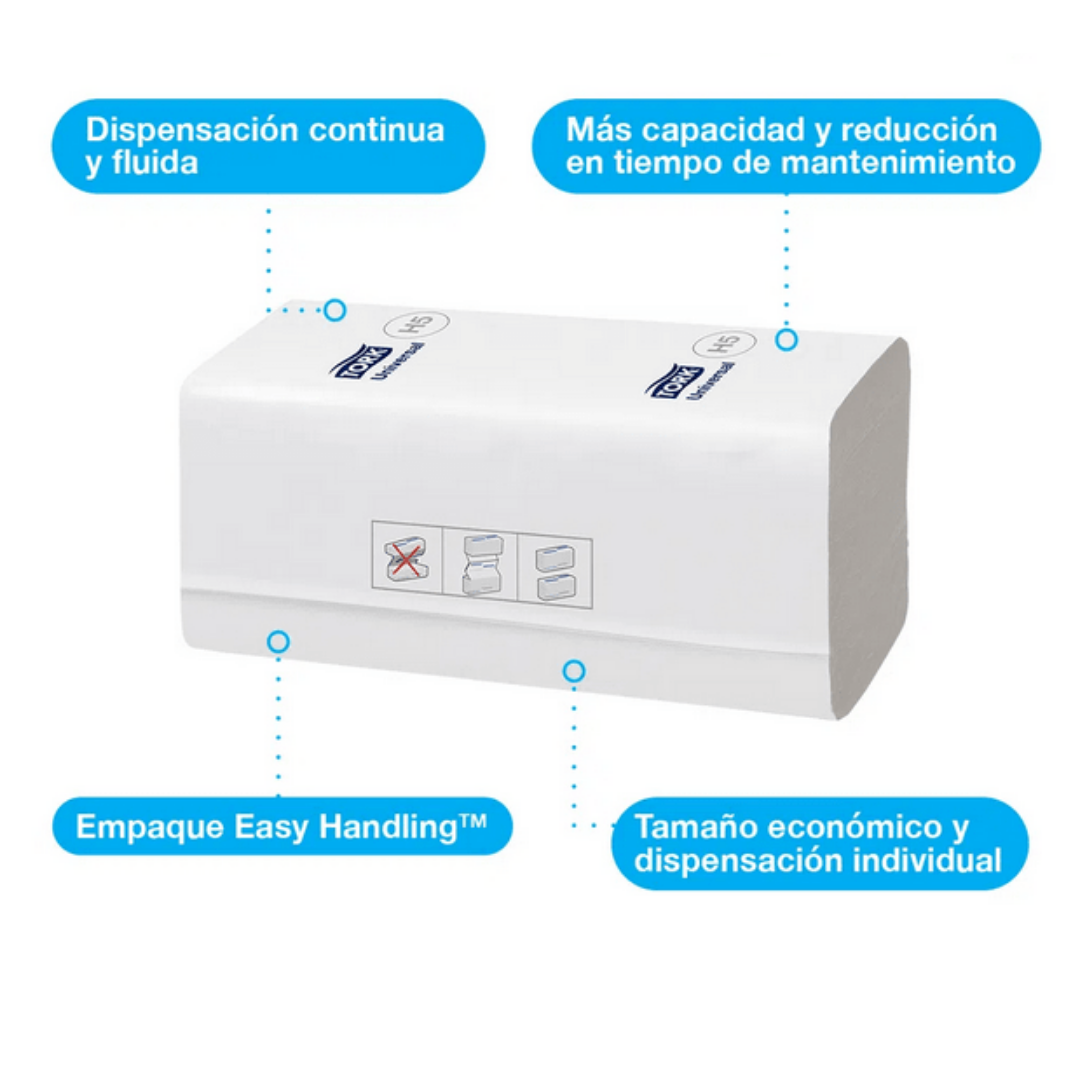 TO70047 TORK ADVANCED TOALLA PEAKSERVE INTERFOLIADA CONTINUA TAD H/S 12X410 HJ