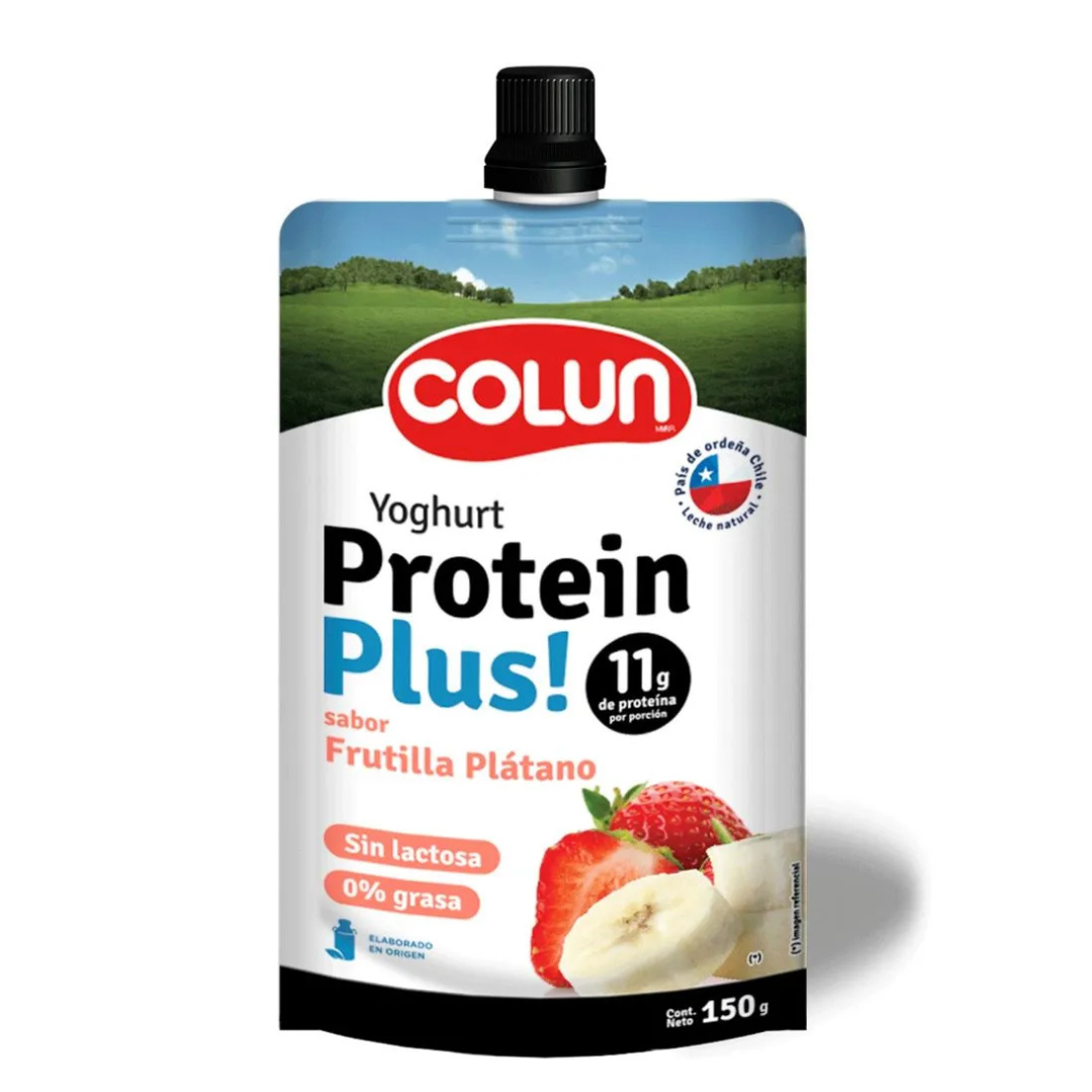 YOGHURT PROTEIN PLUS FRUTILLA PLATANO 150GR 1X24 | COLUN