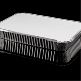 BANDEJA ALUMINIO 2200CC CON TAPA CARTON ALUMINIO 1X20 C40