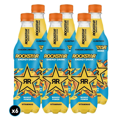 BEBIDA ENERGÉTICA ROCKSTAR MANGO POWER 500 cc