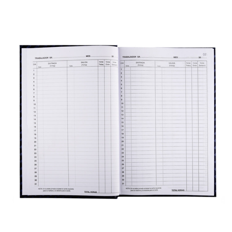 LIBRO DE ASISTENCIA  AUCA 100 HJS  - TORRE
