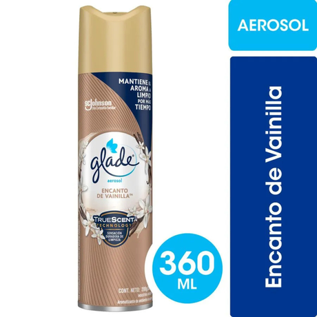 DESODORANTE AMBIENTAL GLADE 360 VAINILLA